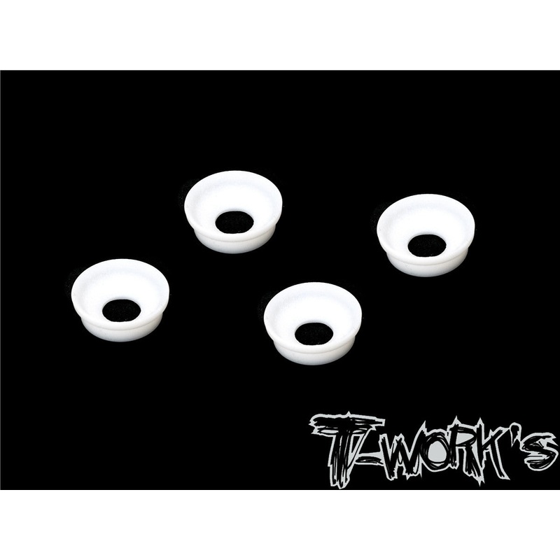 TO-268-X Front Upright Adjust Nut Teflon Spacers ( For XRAY XB8'23/22/19/18/17/GTX8'18/17 ) 4pcs.