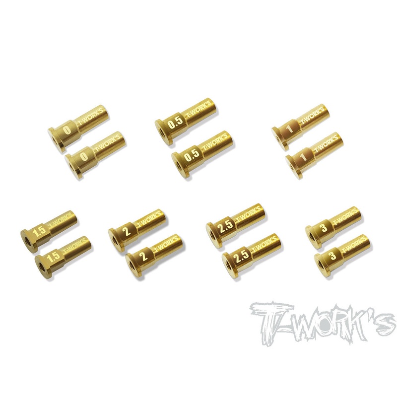 TO-275 Brass Front C Hub Insert Set 0.0-3 ( For Kyosho MP10/ MP9 TKI4/3/ MP9E/ MP9E EVO )