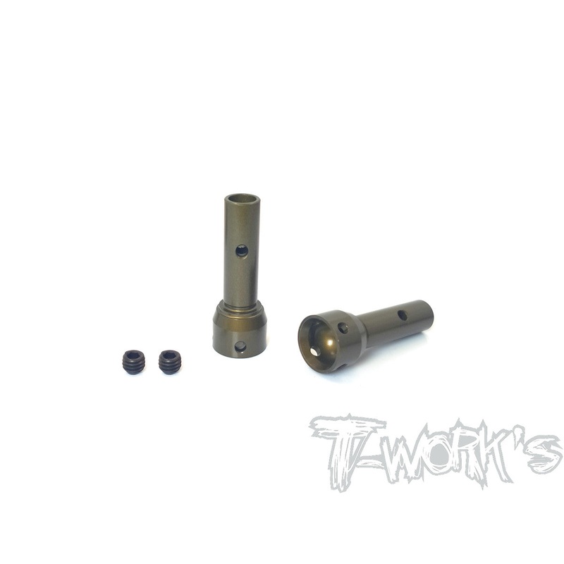 TO-278-MP10Hard Coated Alum. F/R Axle Shaft ( For Kyosho MP10 only use for T-Work's CVD )2pcs