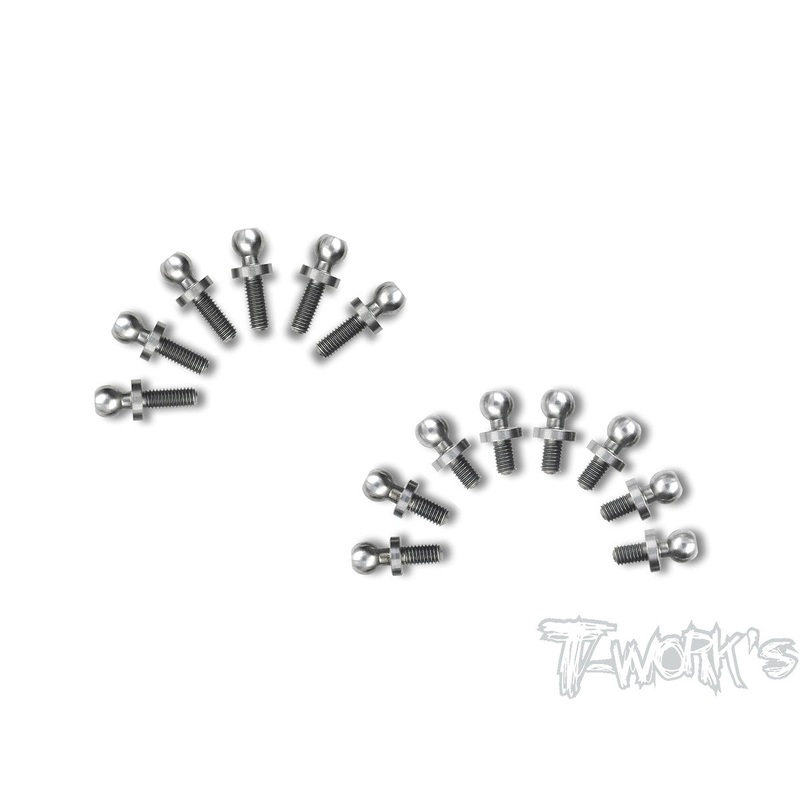 TP-100 64 Titanium Ball End Set  ( For Kyosho Lazer ZX7 )