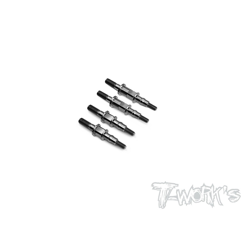 TP-105-T2.0   64 Titanium Shock Standoffs  ( For TEKNO EB48 2.0 )4pcs.
