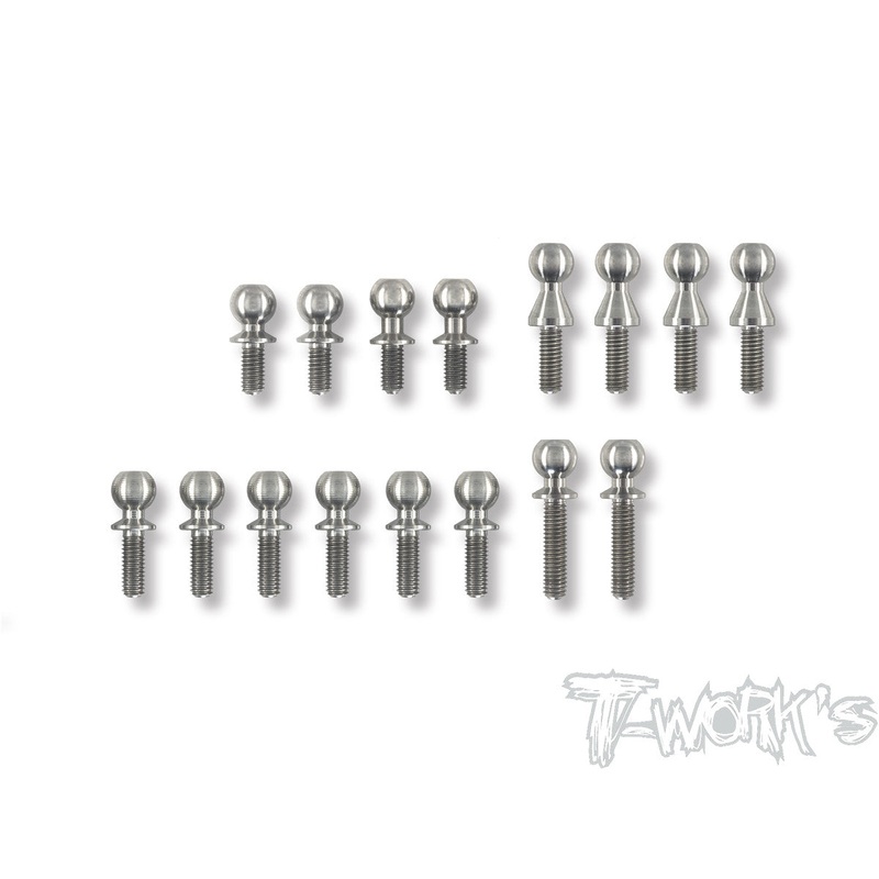TP-107 64 Titanium Ball End Set  (For TEKNO EB410.2)