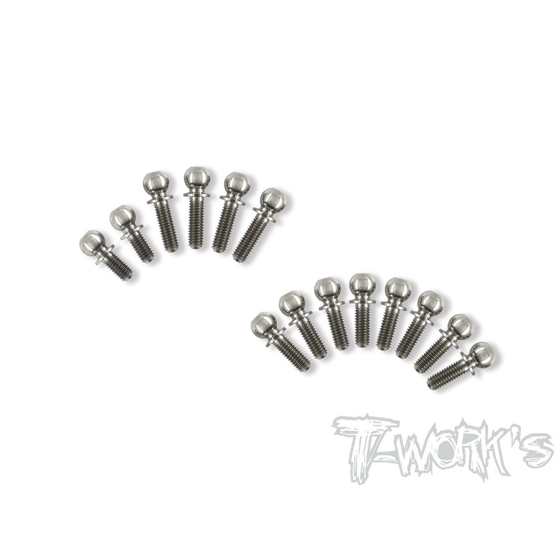 TP-109 64 Titanium Ball End set ( For Xray XB4 2020/ 2021 /2022/XB4C'24/XB4D'24 )