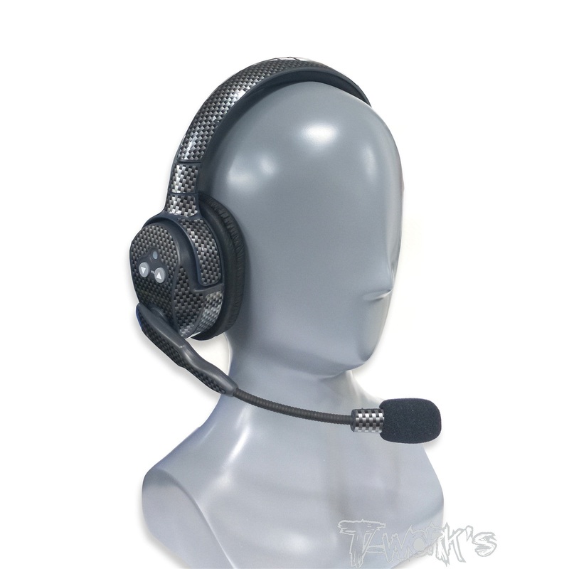 TS-047 Shiny Graphite Sticker (For Eartec ) 2pcs.