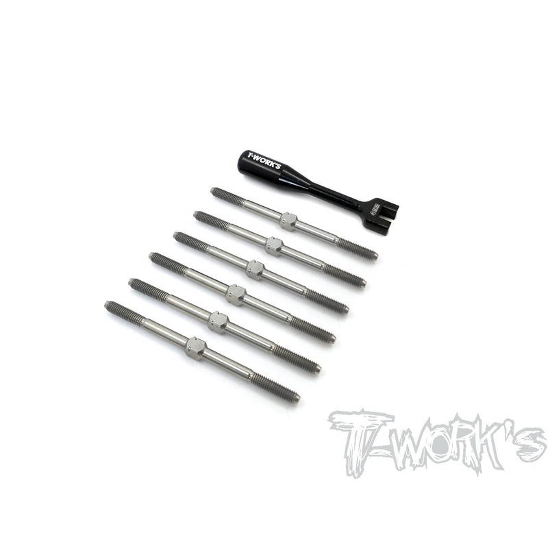 TB-195 64 Titanium Turnbuckle Set ( For Xray XB2C 2020 / XB2D 2020 )