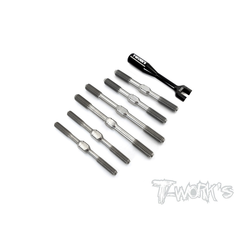TB-201 64 Titanium Turnbuckle Set ( For TEKNO EB48 2.0 )