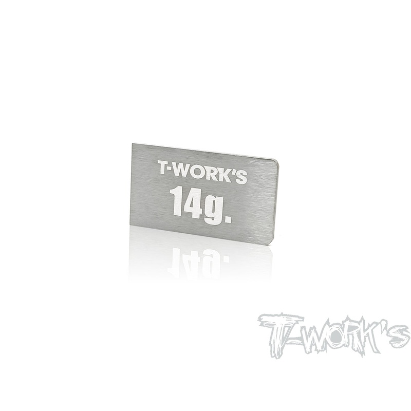 TE-207-B Adhesive Type 14g Tungsten Balance Weight  ( For Xray T4'18/19/20 & Yokomo BD9/10 )