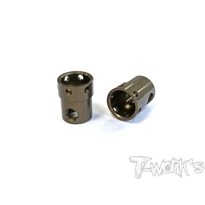 TE-221-B747075-T6 Hard Coated Alum. CVA Center Drive Coupler( Team Associated RC10 B74/B74.1) 2pcs.