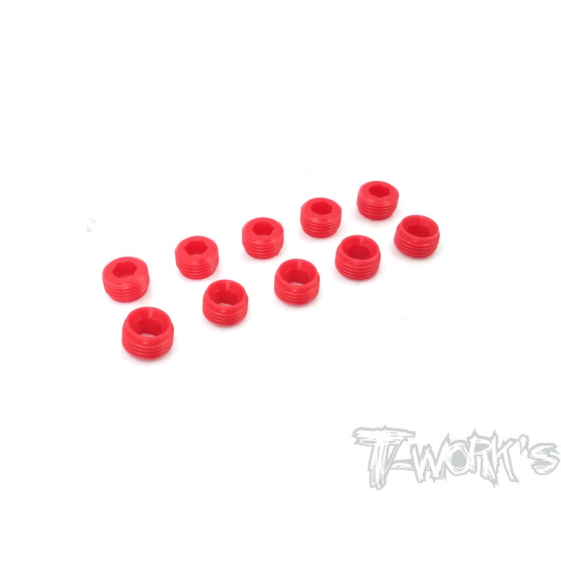 TO-134-M POM Front Upright Adjust Nut Spacers 10pcs.( For Mugen MTX/MRX)