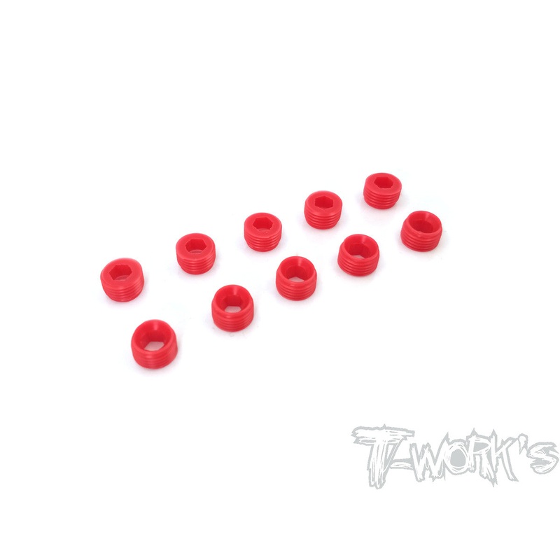 TO-134-S POM Front Upright Adjust Nut Spacers 10pcs.( For Serpent )
