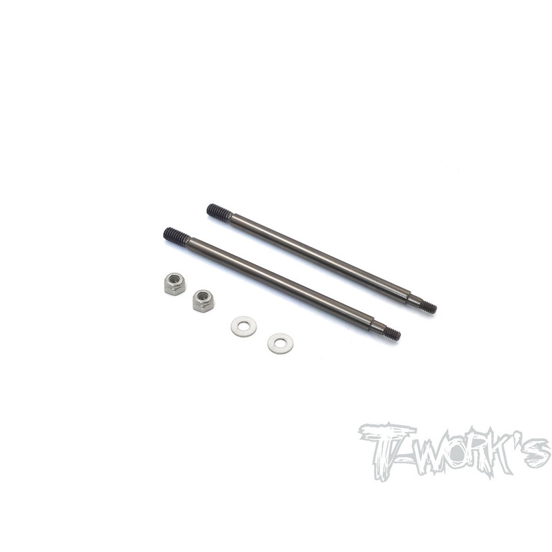 TO-260-RC8DLC coated Front Shock Shaft  54.7mm (  For Team Associated RC8 B3.1 ) 2pcs.