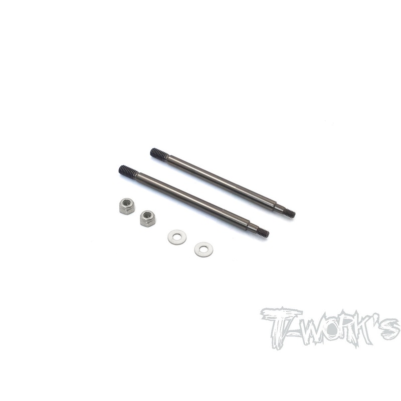 TO-261-RC8 DLC coated Rear Shock Shaft  63.8mm ( For Team Associated RC8 B3.1  ) 2pcs.