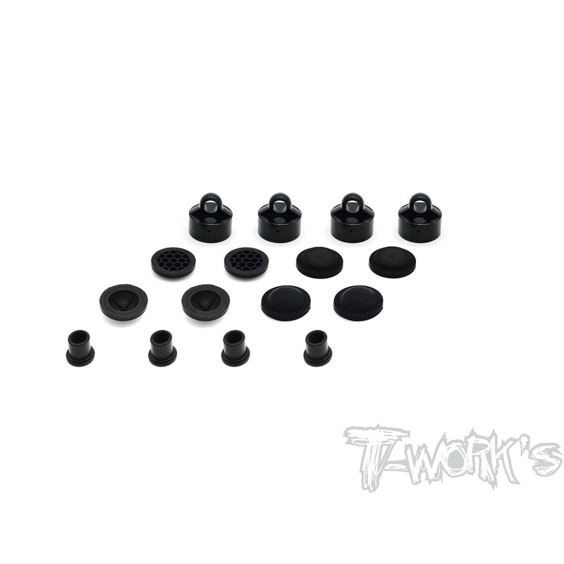 TO-274-T Black Hard Coated 7075-T6 Alum Diaphragm Shock Cap ( For TEKNO NB48 2.0 )
