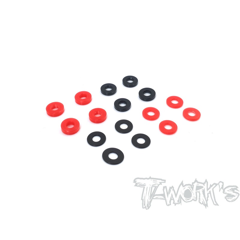 TO-292-HB POM Rear Wheel Hub Spacer Set ( For HB D817/819/819RS/RGT8 ) 0.5/1.0/1.5/2.0 each 4pcs.