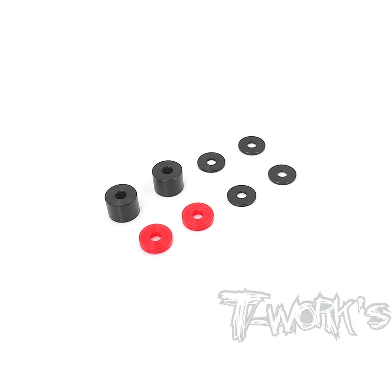 TO-292-X POM Rear Wheel Hub Spacer Set ( For Xray XB8'20/22/23 )  3*9*7mm/3*9*2mm  each 2pcs. 3*9*1mm 4pcs.