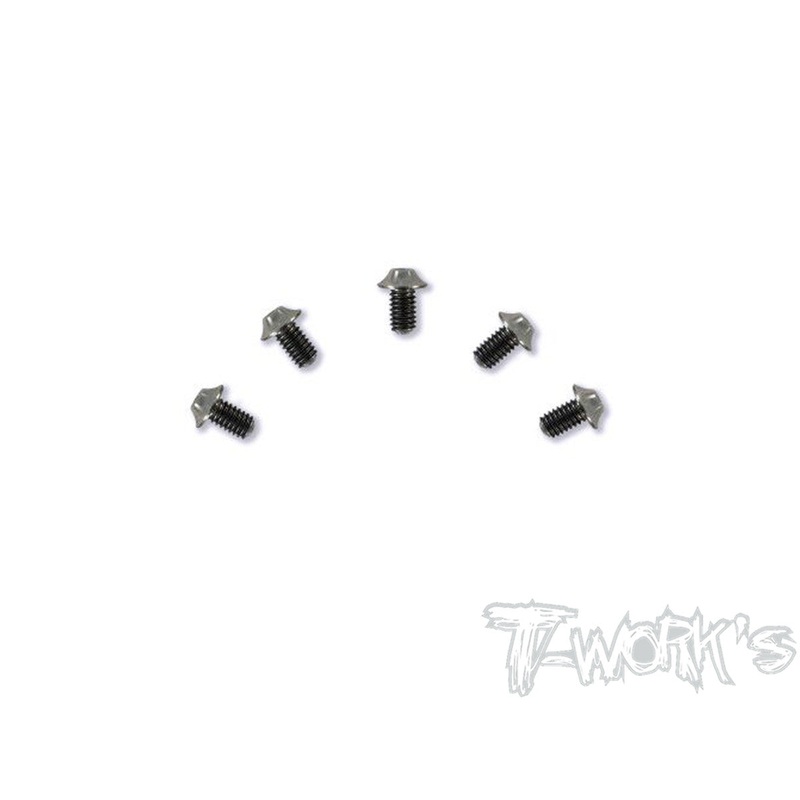 TSS-U-5 64 Titanium M2.5 Hex. Socket UFO Head Screw 5Pcs.