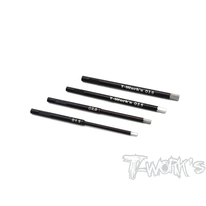 TT-072-H HSS Hex Wrench Replacement Tip 0.05/1.5/2.0/2.5/3.0 x 60mm