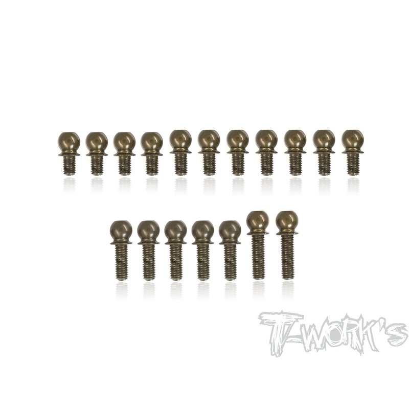 TE-205-T4F'217075-T6 Hard Coated Alum.Ball End Set ( For Xray T4F'21 )