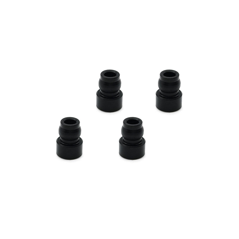 TE-225-TLR POM Shock Cover Bushings  ( For TLR 22X-4/ TLR22 ) 4pcs.