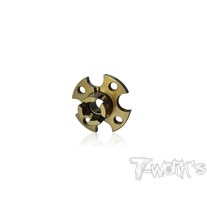 TE-TC01-C  7075-T6 Hard Coated Alum. Spur Gear Adapter( For Tamiya TC-01 )