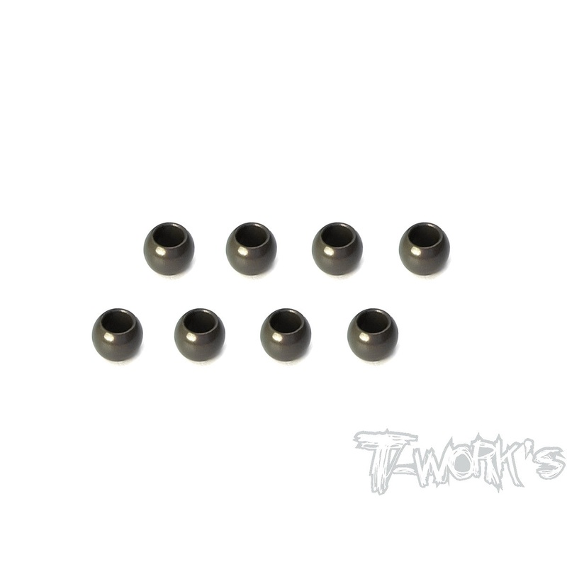 TE-TC01-D 7075-T6 Hard Coated Alum.Suspension Ball ( For Tamiya TC-01 )8pcs.