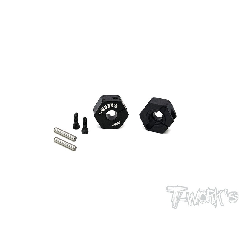 TE-TC01-M+1Clip 12mm Wheel Adapter +1mm ( For Tamiya TC-01 ) 2pcs.