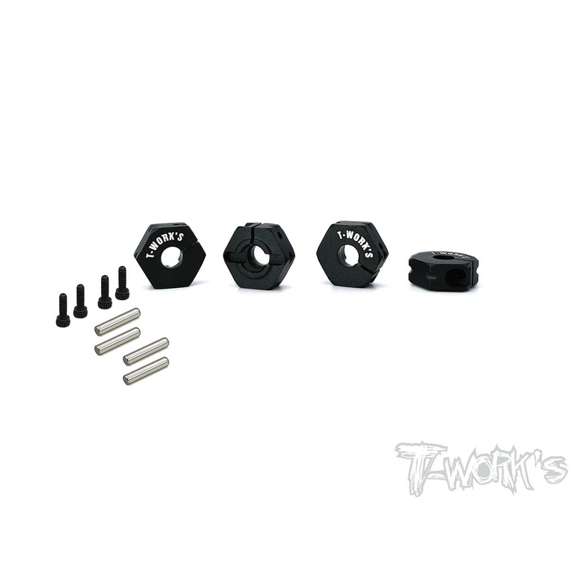 TE-TC01-M Clip 12mm Wheel Adapter ( For Tamiya TC-01 ) 4pcs.