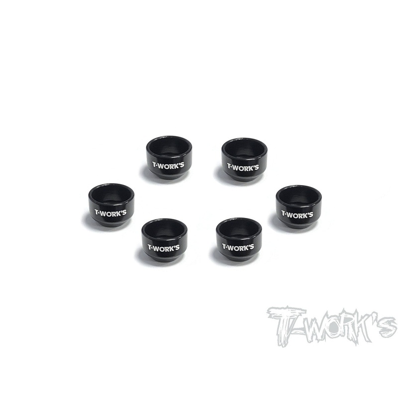 TO-162-TLR Alum. Drive Shaft Safety Collar 6pcs./2pcs. ( For Team Losi 22X-4/ 22 )