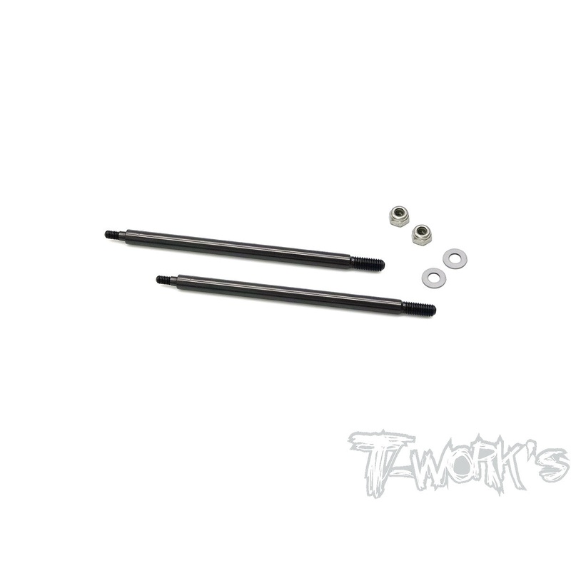 TO-260-T DLC coated Front Shock Shaft  59mm (  For TEKNO SCT410.3 ) 2pcs.