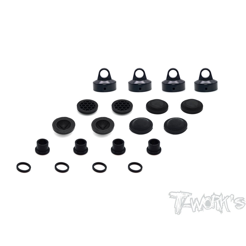 TO-274-SW Black Hard Coated 7075-T6 Alum Diaphragm Shock Cap ( For SWORKZ 35-4 )
