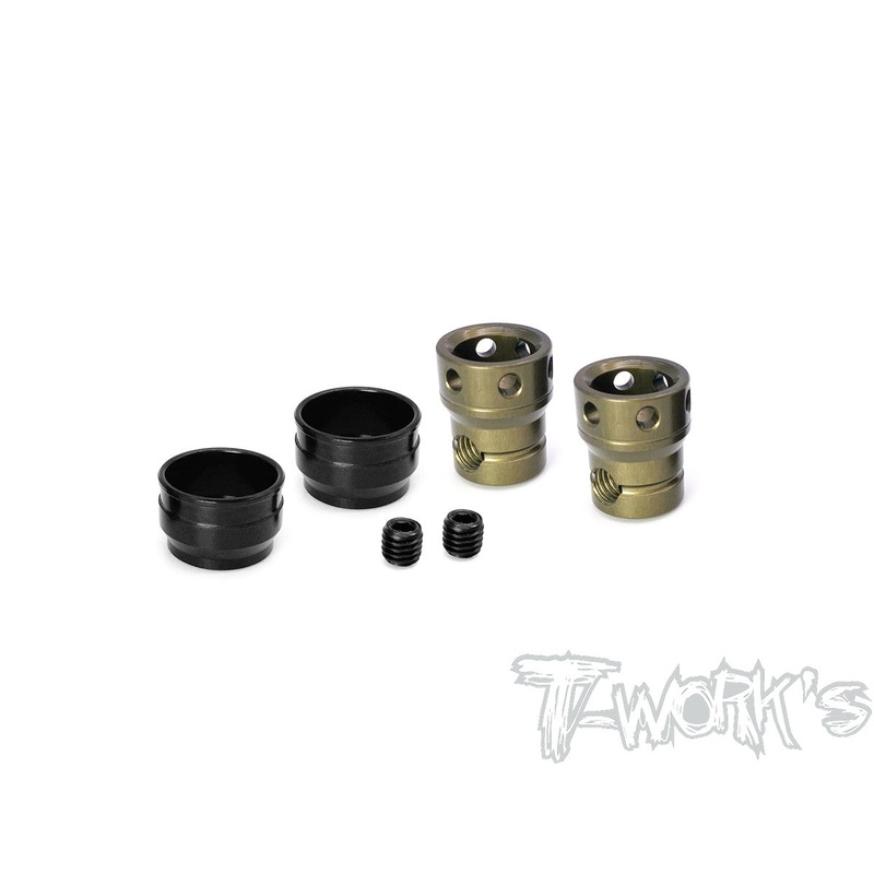TO-301-K Hard Coated Alum. Joint Cups ( For Kyosho MP10 only use for T-Work's Center CVD )2pcs