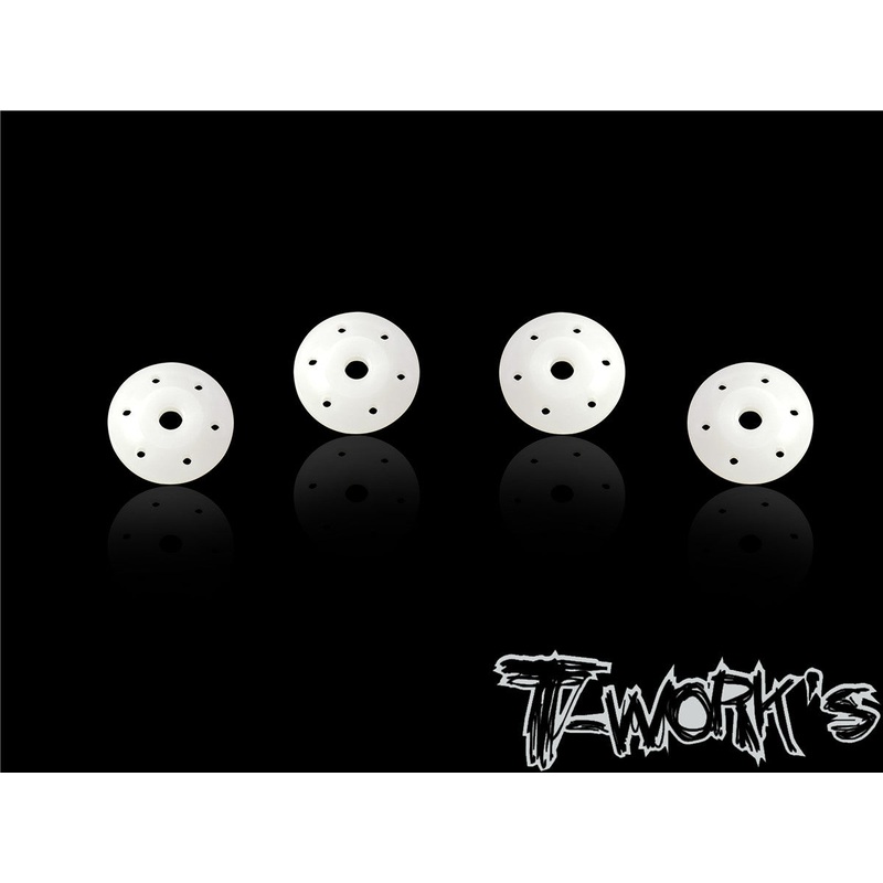 TO-303-S-A Machined 1.2mmX 6 Tapered Shock Pistons 16mm( For Serpent SRX8/SRX8GT )