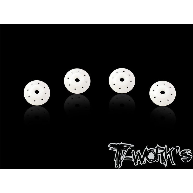 TO-303-S-B Machined 1.2mmX 8 Tapered Shock Pistons 16mm( For Serpent SRX8/SRX8GT )