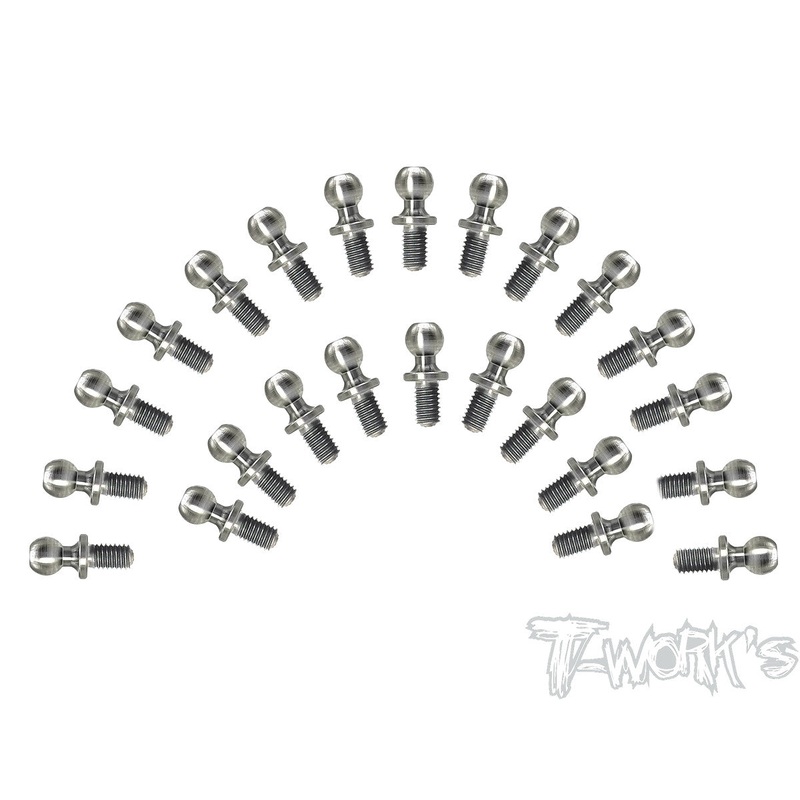 TP-121 64 Titanium Ball End set  ( For Tamiya Formula E Gen2 Car TC-01 )