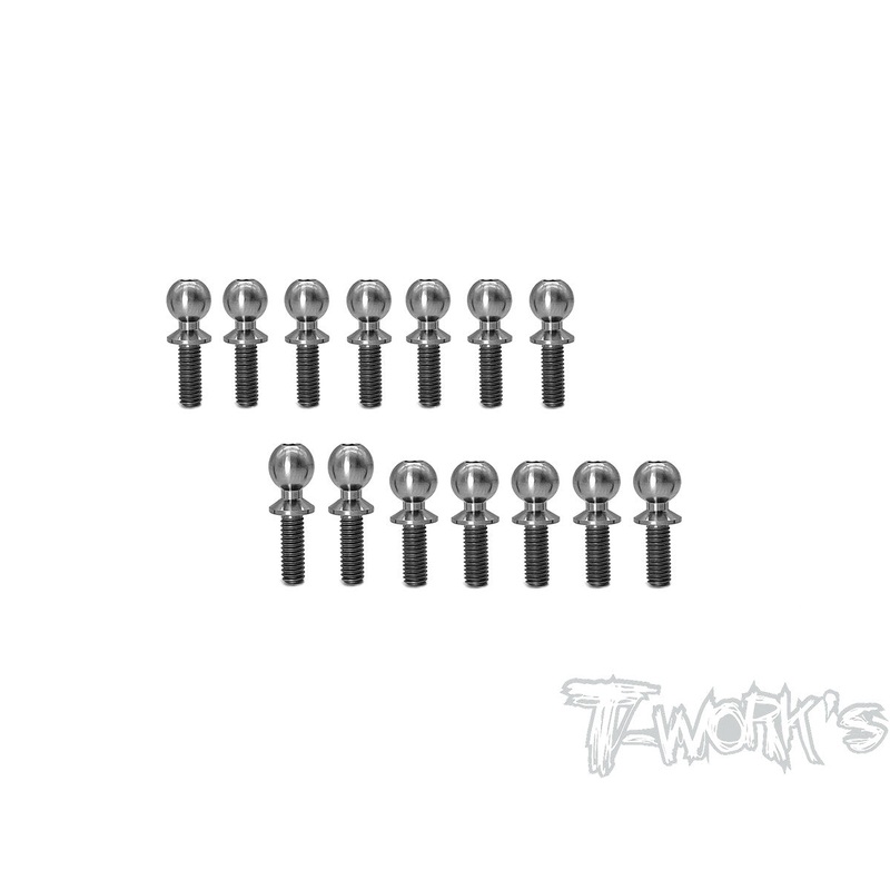 TP-122 64 Titanium Ball End set ( For Yokomo YZ-2 CAL 3 )