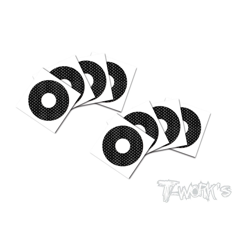 TS-057 Shiny Graphite  1/8 Buggy Rims Sticker 8pcs.