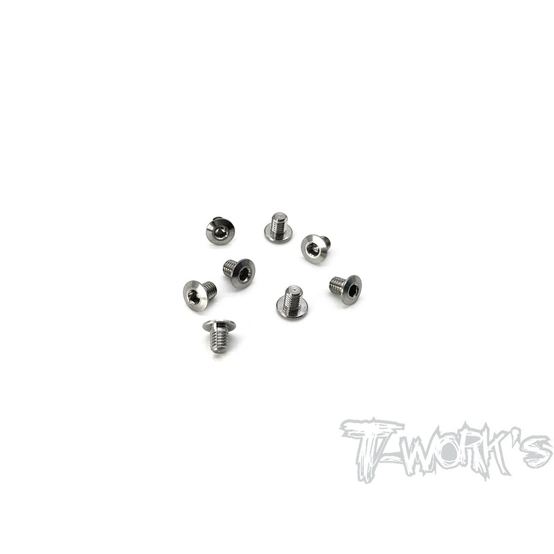 TSS-304LP   3mm x 4mm  Hex. Socket Head Low Profile Half Thread Screws8pcs.