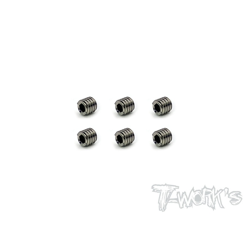 TSS-M4S M4 64 Titanium Hex. Socket Set Screw  6pcs.