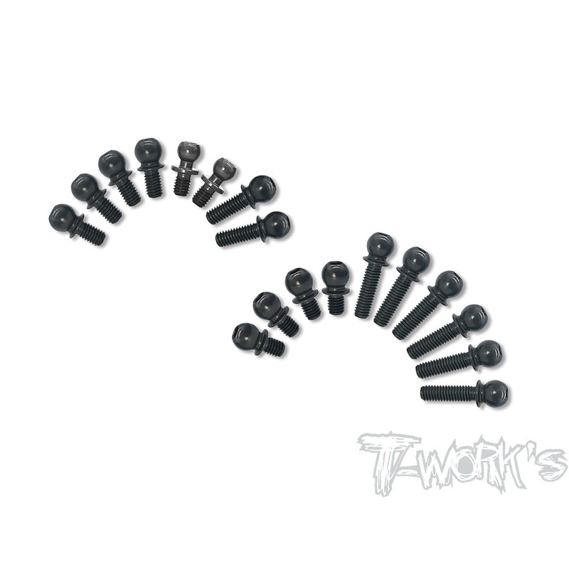 TE-205-T421 7075-T6 Hard Coated Alum Ball End set ( For Xray T4'21 )