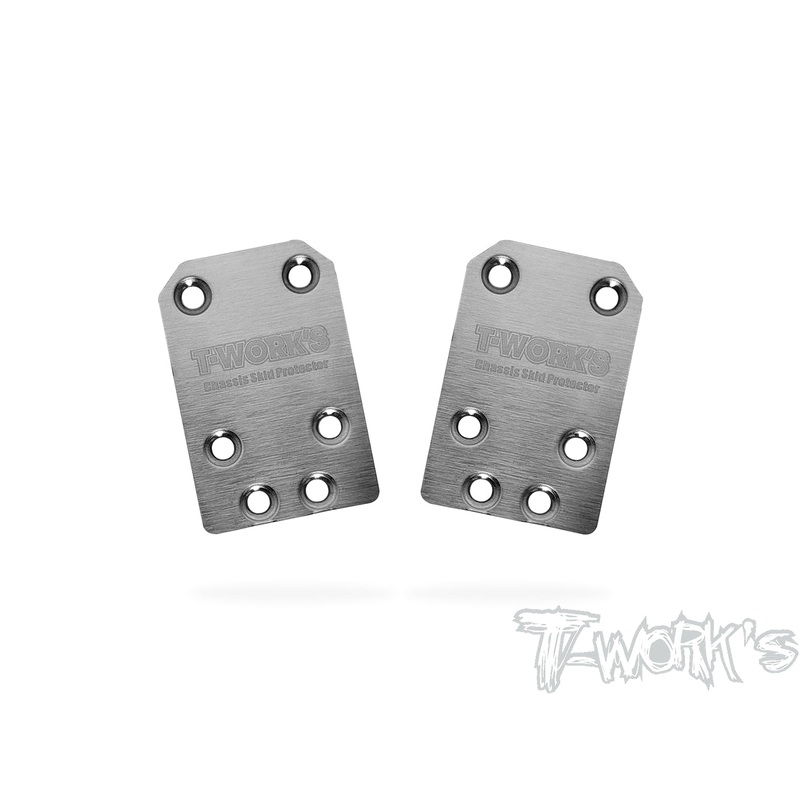 TO-220-SRX4-G3 Stainless Steel Rear Chassis Skid Protector ( Serpent SRX4 GEN3 ) 2pcs.