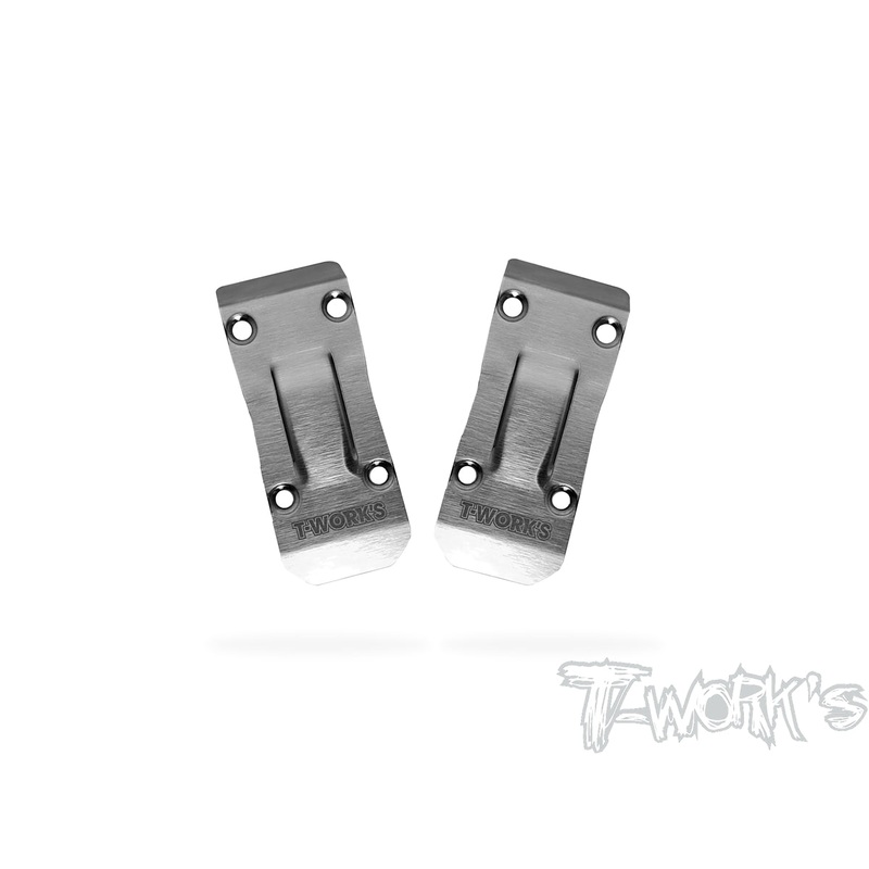 TO-235-SRX4-G3 Stainless Steel Front Chassis Skid Protector ( Serpent SRX4 GEN3 ) 2pcs.