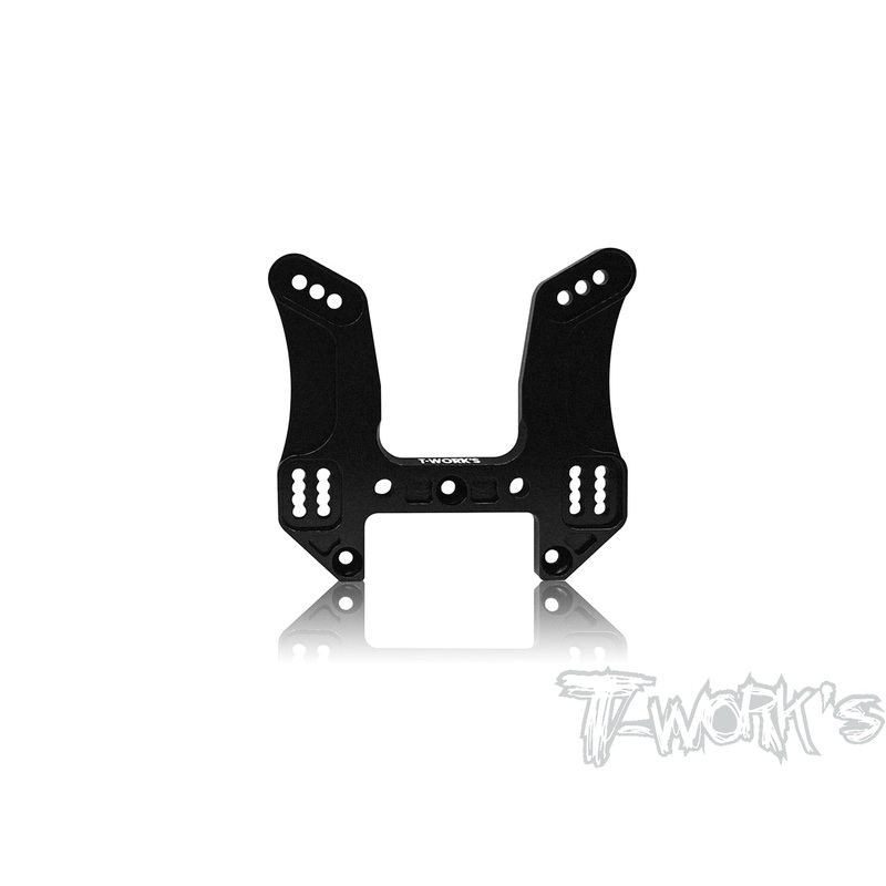 TO-241-MP10TKI2 Black Hard Coated 7075-T6 Alum.Front Shock Tower (For Kyosho MP10 TKI2 )