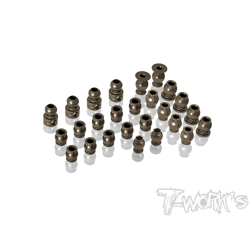 TO-311   7075-T6 Hard Coated Alum. Ball Set ( For Xray GTX8 2022/ GTXE 2022/GTX8 2023 ) 26pcs.