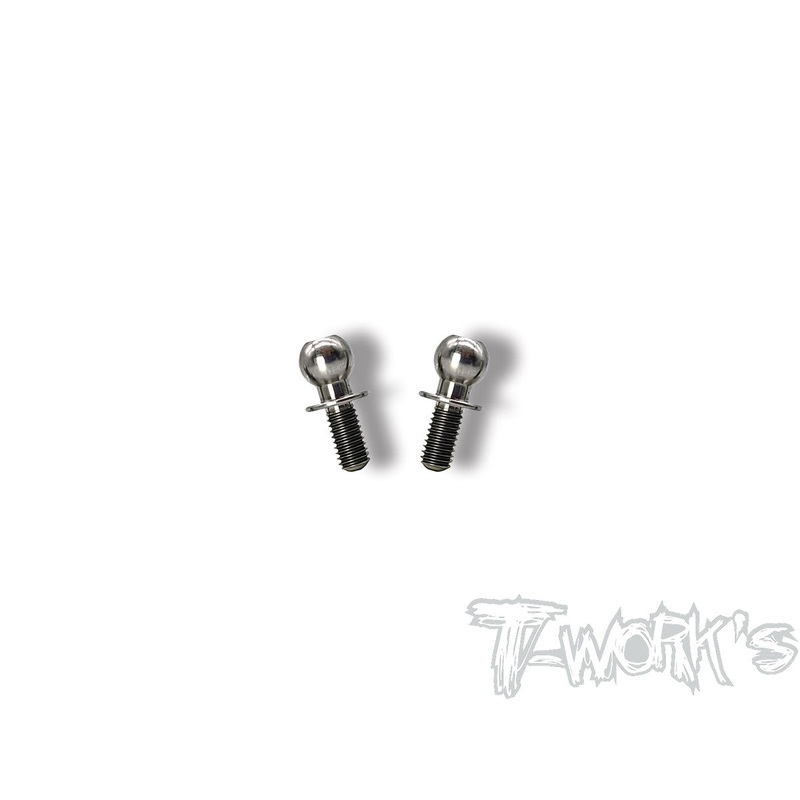 TP-132A 64 Titanium Mugen MTC2/MTC2R Ballstud  5x4mm/6mm/8mm/10mm ( 2pcs.)