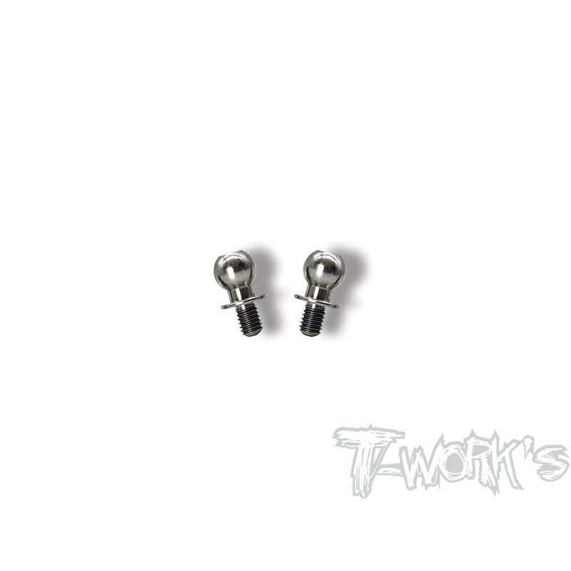 TP-132B 64 Titanium Mugen MTC2/MTC2R Ballstud  6x4mm/6mm/8mm ( 2pcs.)
