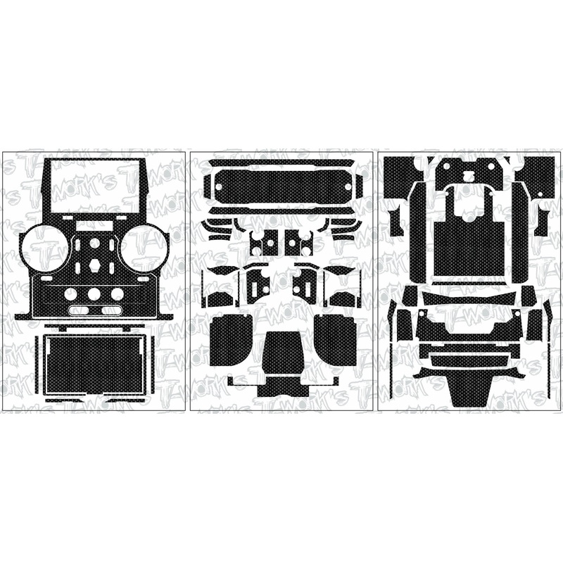 TS-063  Shiny Graphite Sticker ( For Flysky PL18 )