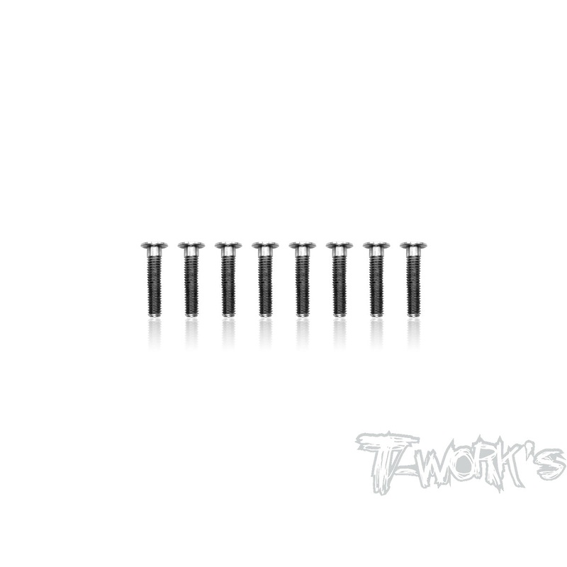 TSS-312LP 3mm x 12mm 64 Titanium  Hex. Socket Head Low Profile Half Thread Screws8pcs.