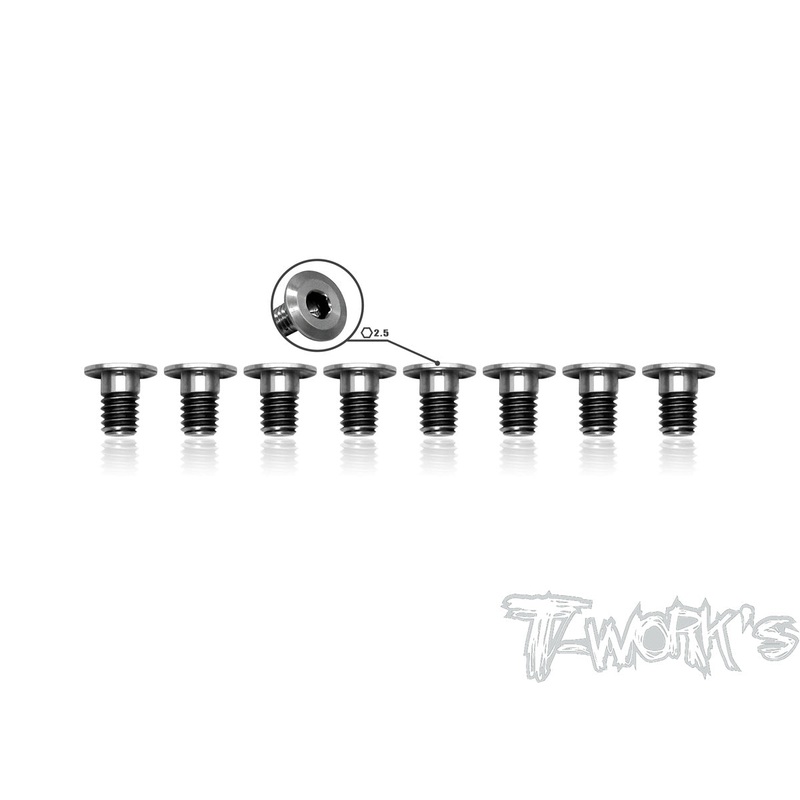 TSS-406LP 4mm x 6mm 64 Titanium  Hex. Socket Head Low Profile Half Thread Screws8pcs.