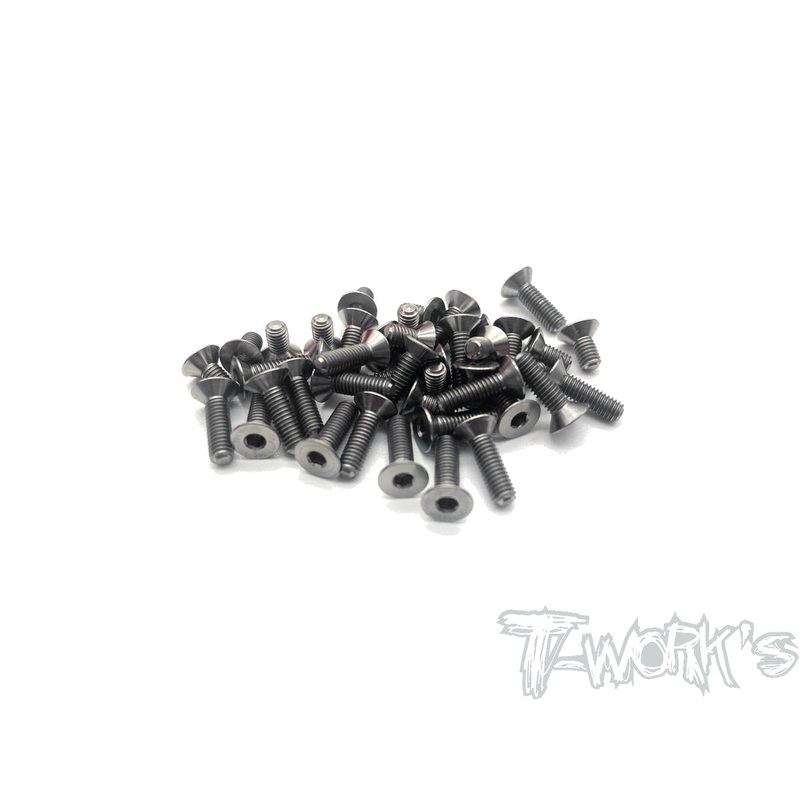 TSS-BD10LC-B64 Titanium Screw set ( Bottom )45pcs.( For Yokomo BD10 LC )