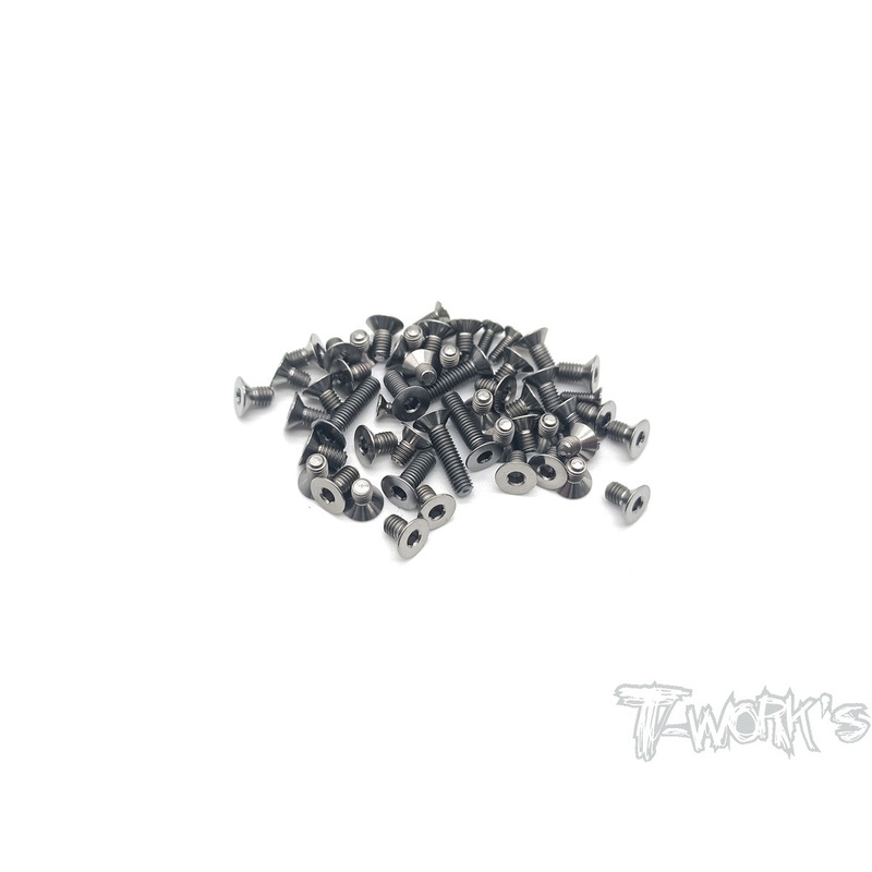 TSS-MTC2-B 64 Titanium Screw set ( Bottom )51pcs.( For Mugen MTC2 )